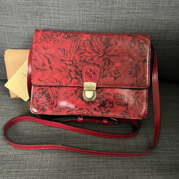 NWT PATRICIA NASH LANZA CROSSBODY BAG TOOLED LEATHER - Picture 1 of 12